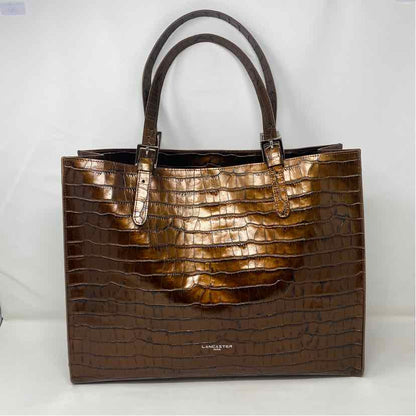 Pre-Owned Lancaster Paris Bronze Leather Handbag