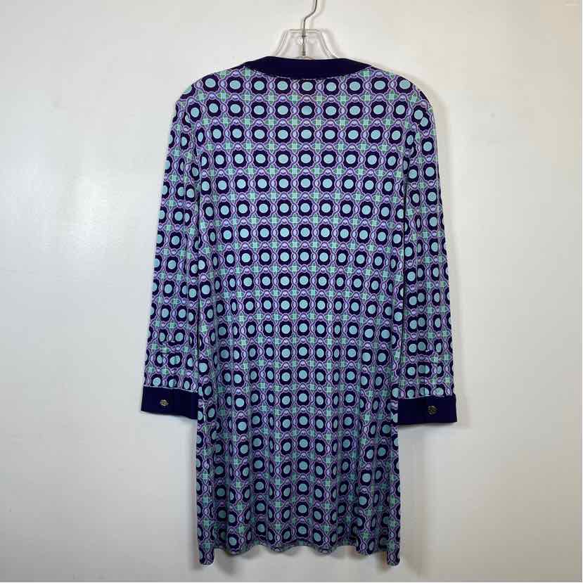 Pre-Owned Size M Tory Burch Purple Multi Casual Dress