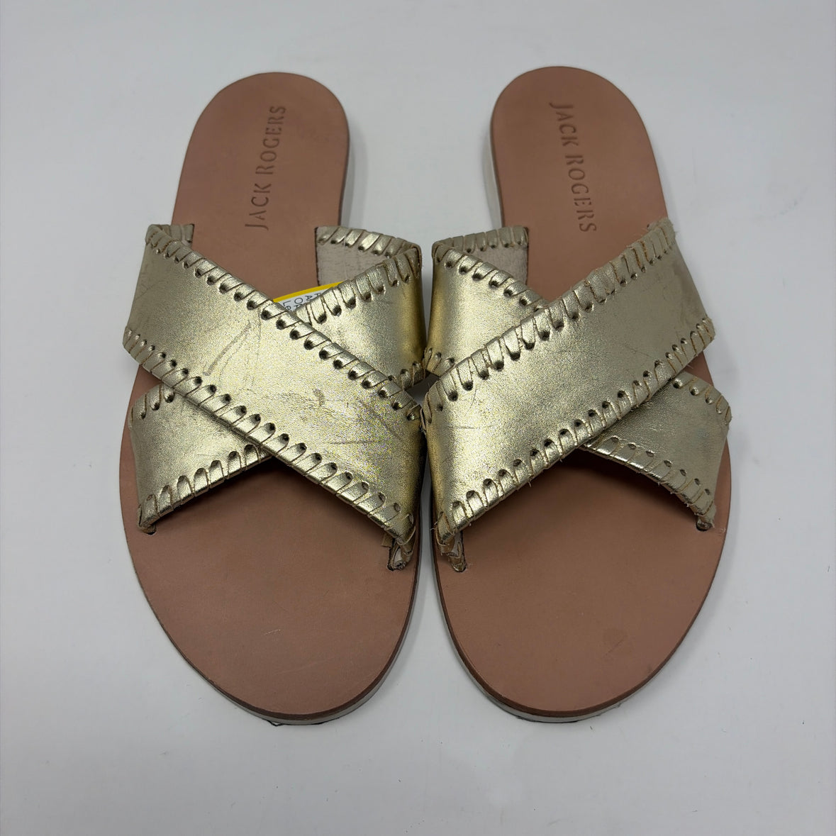 Pre-Owned Shoe Size 9 Jack Rogers Gold Sandals