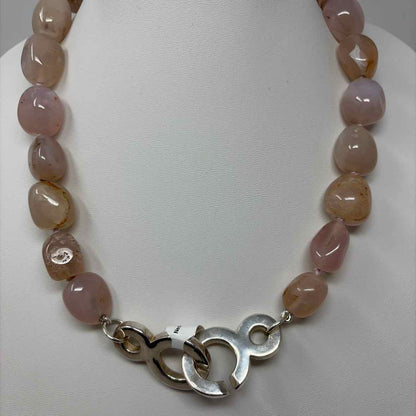 Pre-Owned Simon Sebbag Designs Pink Stones Necklace