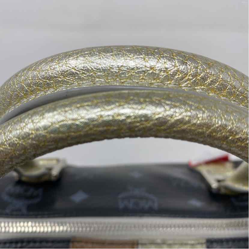 Pre-Owned MCM Black Multi Leather Designer Handbag