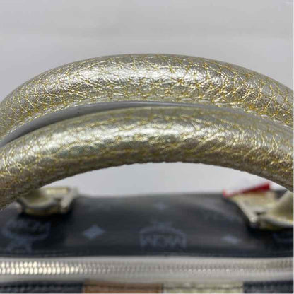 Pre-Owned MCM Black Multi Leather Designer Handbag