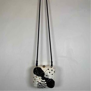 Pre-Owned Timmy Woods Black/White Wood Handbag