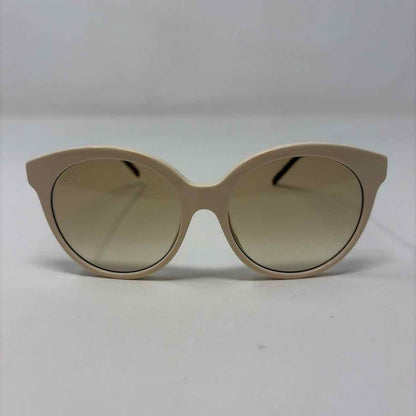 Pre-Owned Gucci Cream Plastic Designer Sunglasses