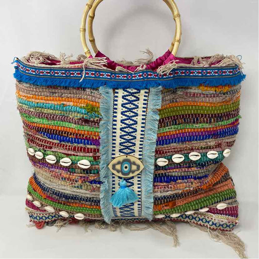 Pre-Owned Boutique Multi Straw Handbag