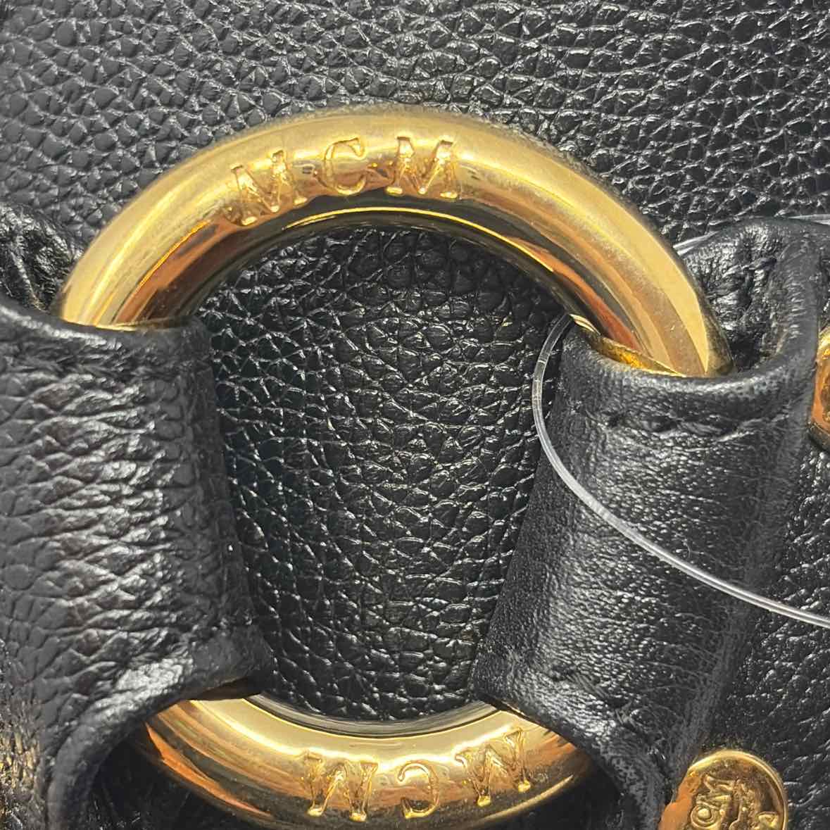 Pre-Owned MCM Black Leather Designer Handbag