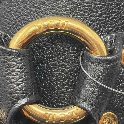 Pre-Owned MCM Black Leather Designer Handbag