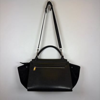 Pre-Owned Celine Black Leather Designer Handbag