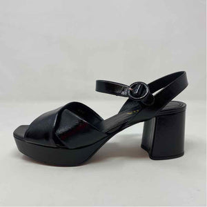 Pre-Owned Prada Black Patent Shoe Size 10.5 Designer Shoes