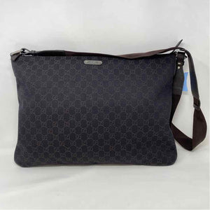 Pre-Owned Gucci Brown Canvas Designer Handbag