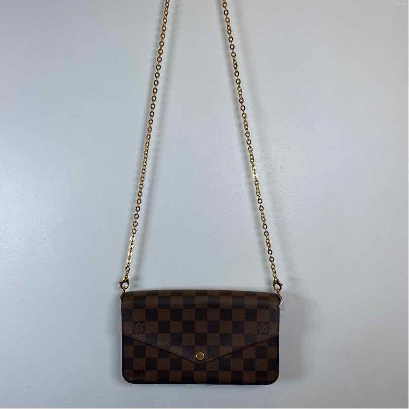 Pre-Owned Louis Vuitton Damier Eben Canvas Designer Handbag
