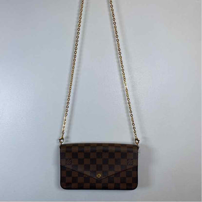 Pre-Owned Louis Vuitton Damier Eben Canvas Designer Handbag