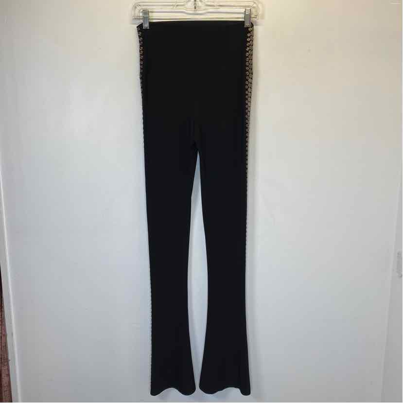 Pre-Owned Size S Norma Kamali Black & Silver Pants