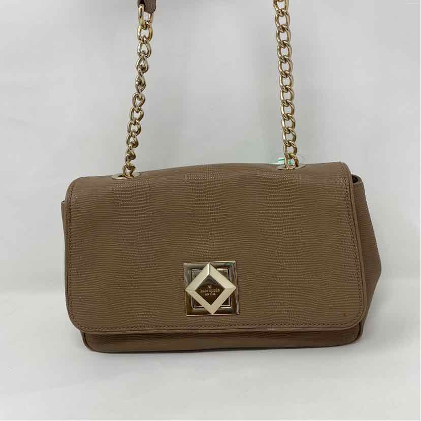 Pre-Owned Kate Spade Taupe Leather Handbag