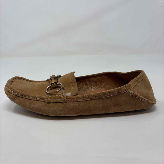 Pre-Owned Gucci Tan Suede Shoe Size 10 Designer Shoes