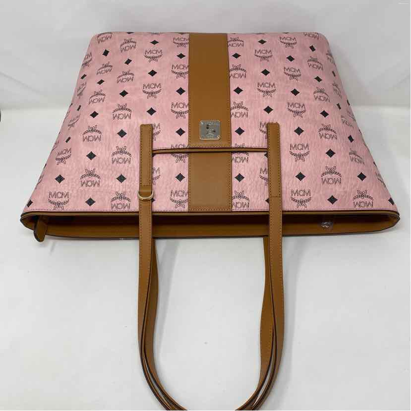 Pre-Owned MCM Pink Leather Designer Handbag