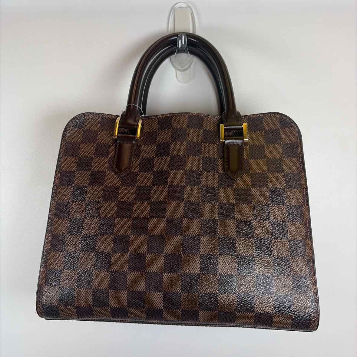 Pre-Owned Louis Vuitton Damier Eben Canvas Designer Handbag