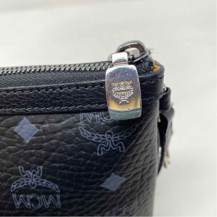 Pre-Owned MCM Black Leather Designer Handbag