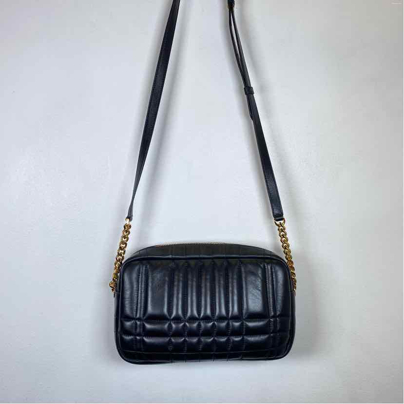 Pre-Owned Burberry Black Leather Designer Handbag