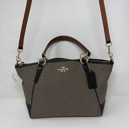 Pre-Owned Coach Black/Brown Fabric Handbag