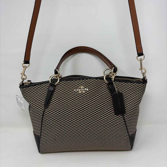 Pre-Owned Coach Black/Brown Fabric Handbag