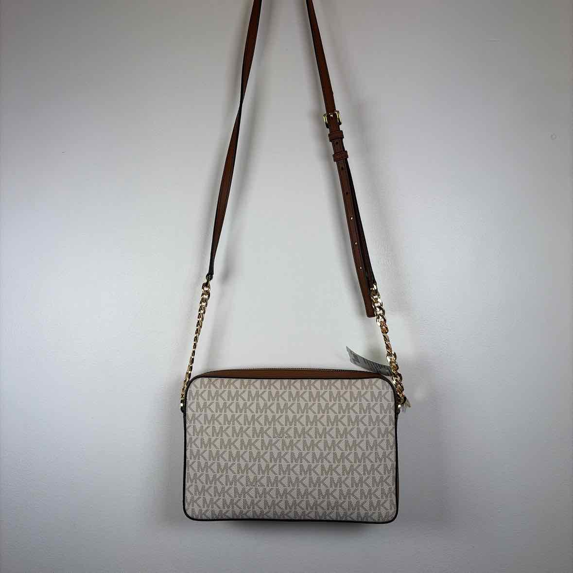 Pre-Owned Michael Kors Tan Coated Canvas Handbag