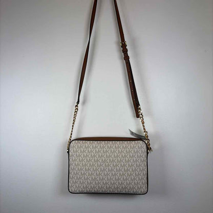 Pre-Owned Michael Kors Tan Coated Canvas Handbag