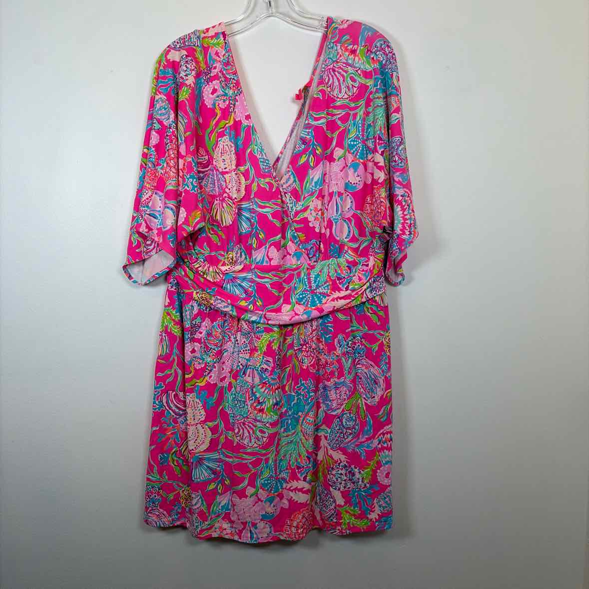 Pre-Owned Size XL Lilly Pulitzer Pink Multi Casual Dress