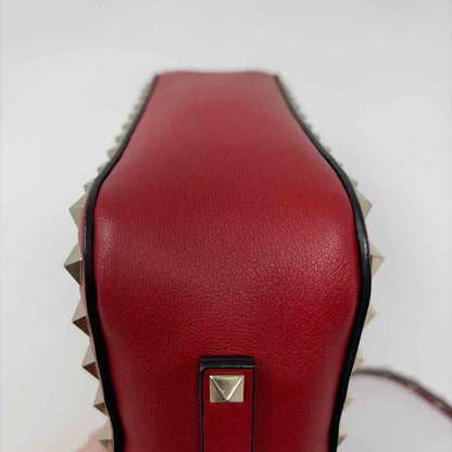 Pre-Owned Valentino Red Leather Designer Handbag