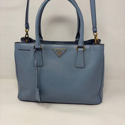Pre-Owned Prada Light Blue Leather Designer Handbag