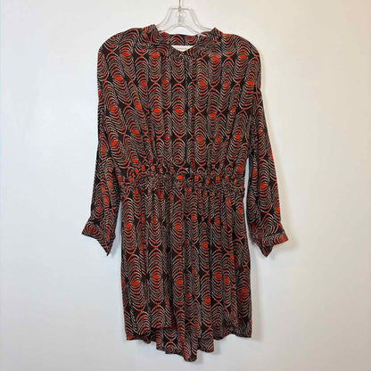 Pre-Owned Size 8/M Thankoon Brown/ Orange Casual Dress