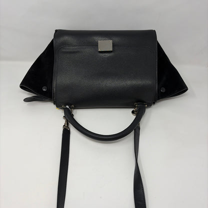 Pre-Owned Celine Black Leather Designer Handbag