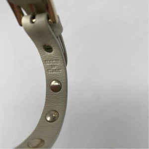 Pre-Owned Valentino Cream Leather Designer Jewelry