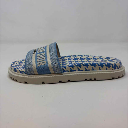 Pre-Owned Christian Dior Blue/White Shoe Size 9.5 Designer Shoes