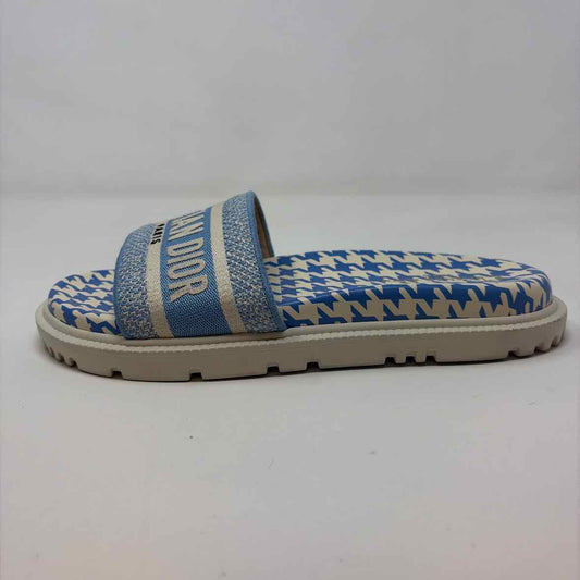 Pre-Owned Christian Dior Blue/White Shoe Size 9.5 Designer Shoes