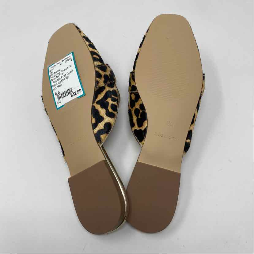 Pre-Owned Shoe Size 6.5 Lilly Pulitzer Cheetah Flats
