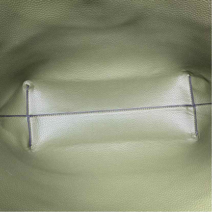 Boutique Olive/Gold faux leather Handbag