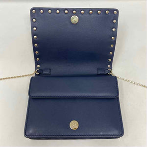 Pre-Owned Valentino Navy Leather Designer Handbag