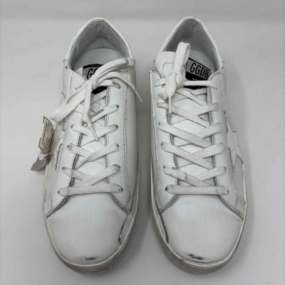 Pre-Owned Golden Goose White Leather Shoe Size 9.5 Designer Shoes