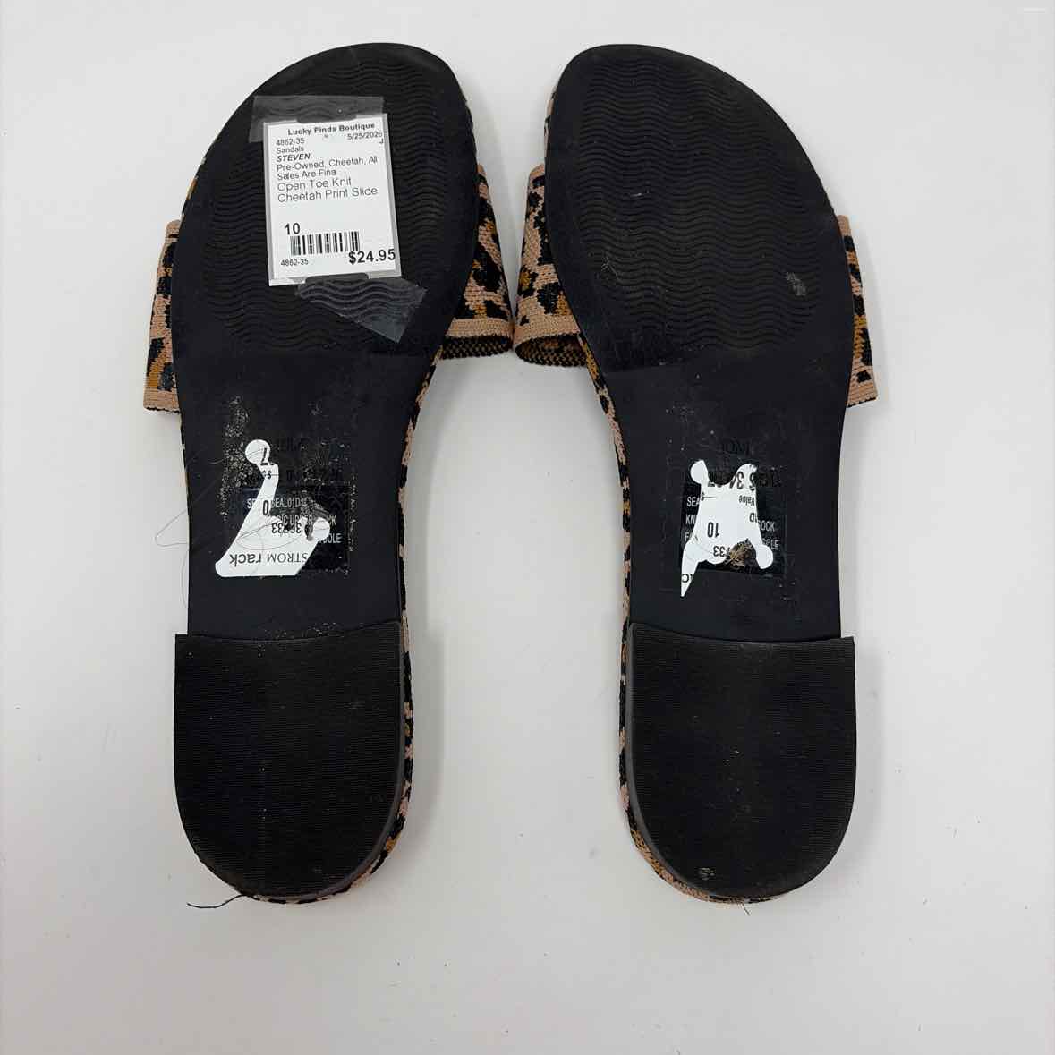 Pre-Owned Shoe Size 10 STEVEN Cheetah Sandals