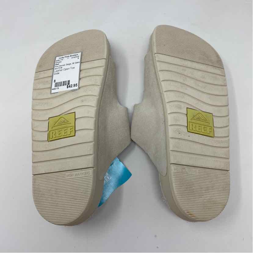 Pre-Owned Shoe Size 8 Reef Beige Sandals