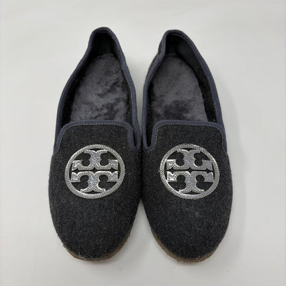 Pre-Owned Shoe Size 9 Tory Burch Grey Loafer