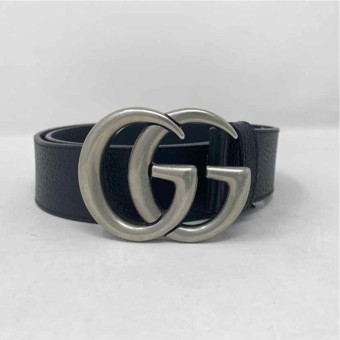 Pre-Owned Gucci Black Leather Designer Belt