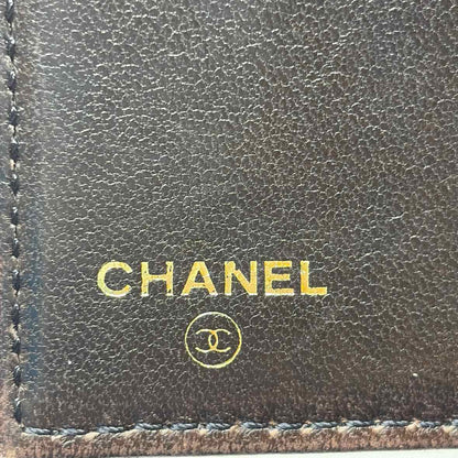 Pre-Owned Chanel Black Leather Designer Wallet