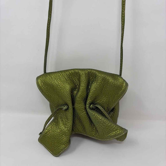 Pre-Owned Carlos Falchi Green Leather Handbag