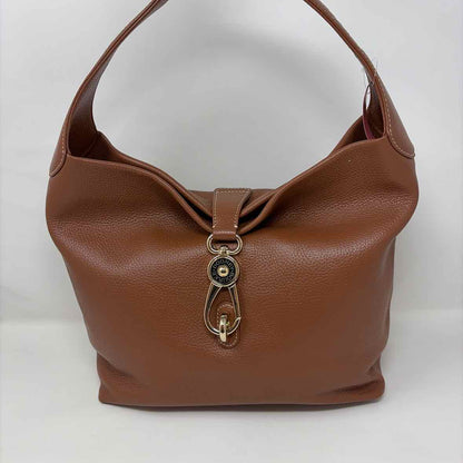 Pre-Owned Dooney & Bourke Brown Leather Handbag