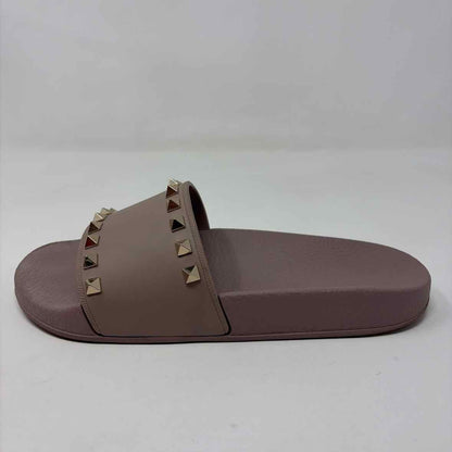 Pre-Owned Valentino Mauve Rubber Shoe Size 7.5 Designer Shoes