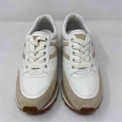 Pre-Owned Shoe Size 9 Veronica Beard White Sneaker