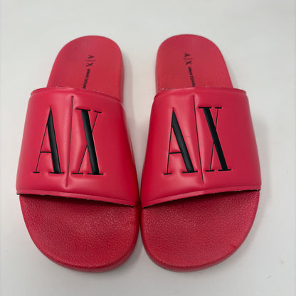 Pre-Owned Shoe Size 6.5 Armani exchange Hot Pink Slide