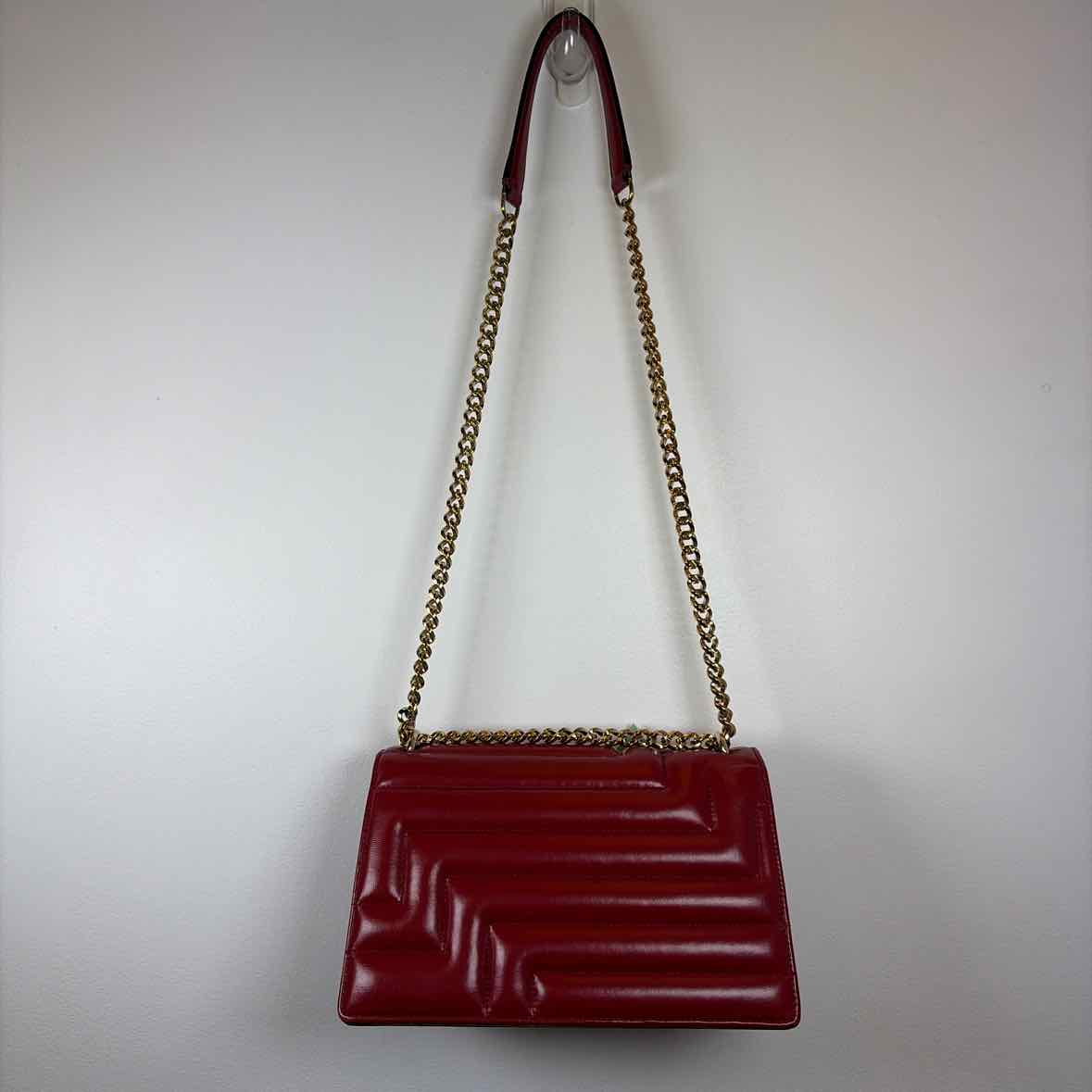 Pre-Owned Jimmy Choo Red Leather Designer Handbag